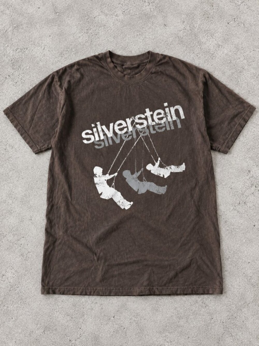 Silverstein Swing Graphic Dark Brown Gildan T-Shirt